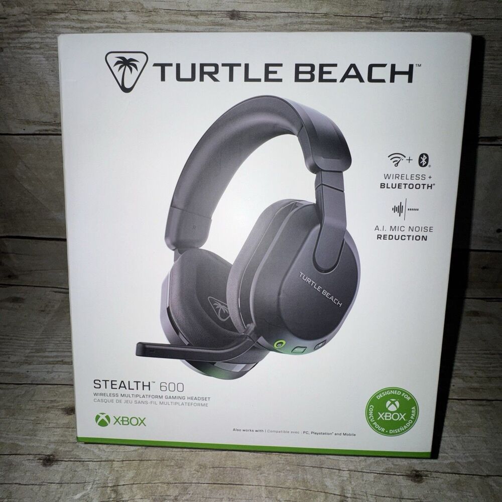 Turtle Beach Stealth 600 Gaming Headset Black For Xbox or Playstation Witeless